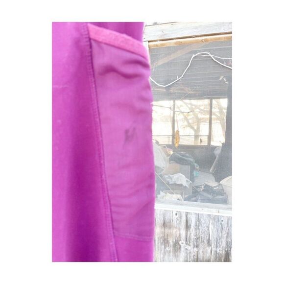 Move by Ardene Purple Crop Leggings Activewear Sport Sheer Leg Panels Sz S - Picture 5 of 9